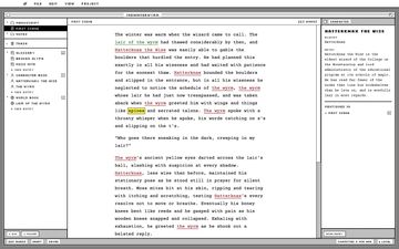 Paper palette with 4-bit accents on, showing colour-coded entity links and a highlight